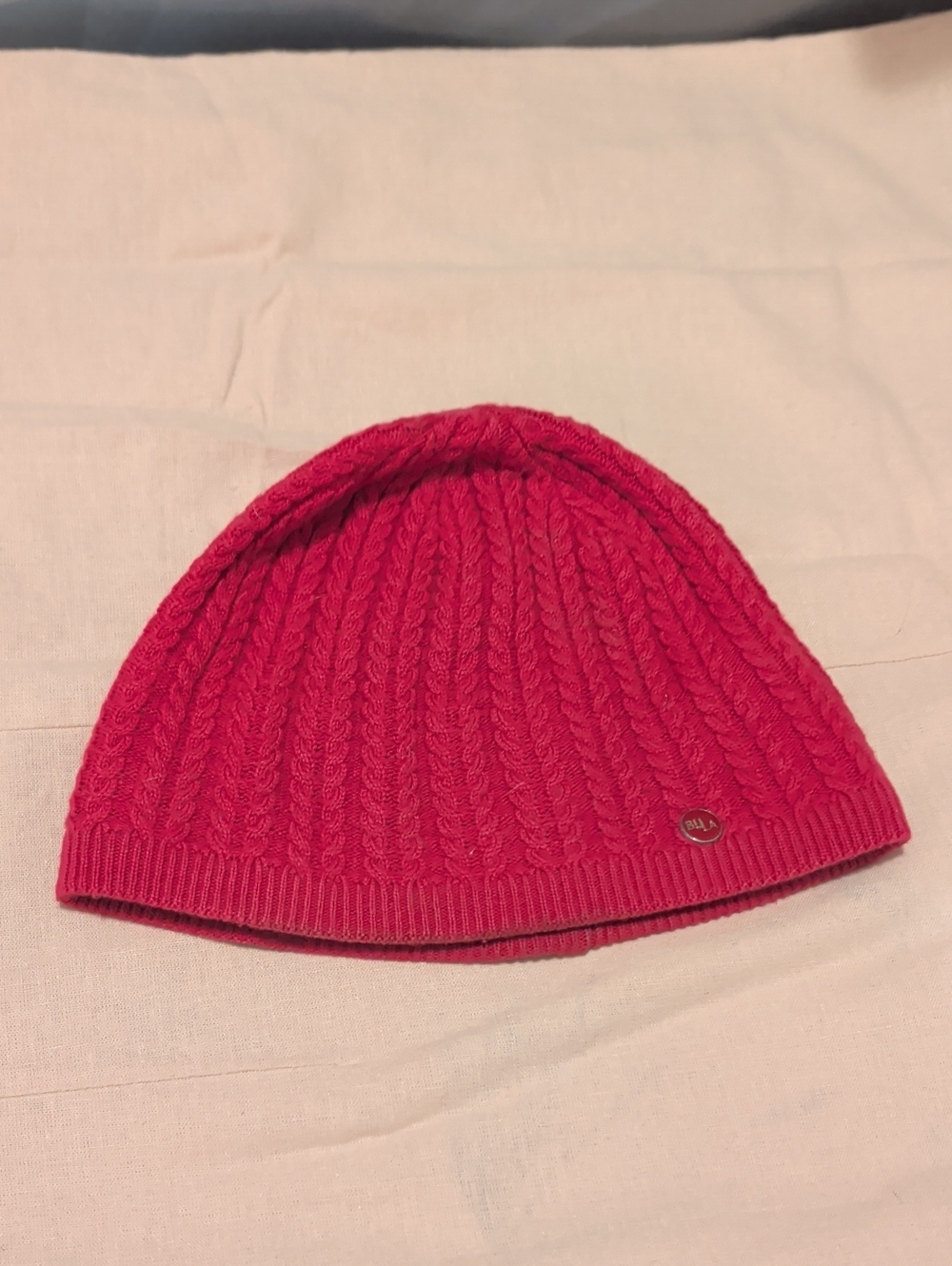 BULA Hat Pink Knit Beanie 100% Wool Made In Canada 10" x 7" Winter Fall Ski Snow